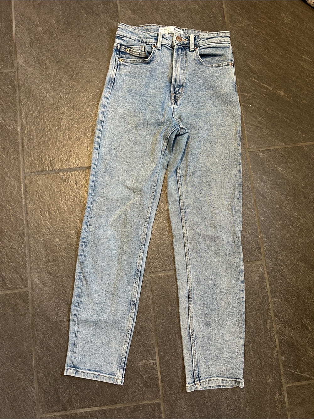 stradivarius Light Wash Straight Leg Jeans